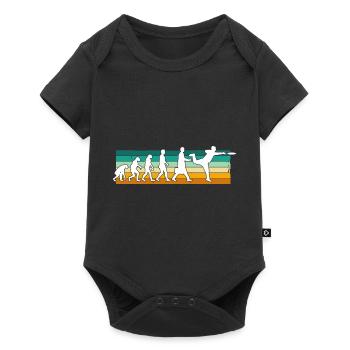 Disc Golf Disc Golfer Evolution Sport - Baby Premium short-sleeve bodysuit - black - Front