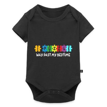 I'm puzzling far beyond my bedtime - Baby Premium short-sleeve bodysuit - black - Front