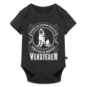 Deutscher Schäferhund - Baby Premium Kurzarmbody - Schwarz - Vorne