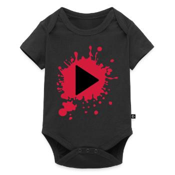 Play - Player - Musik - Baby Premium Kurzarmbody - Schwarz - Vorne