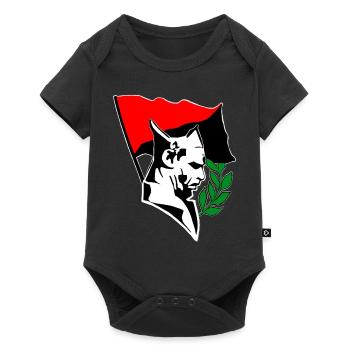 Durruti - Anarchy Flag - Baby Premium Kurzarmbody - Schwarz - Vorne
