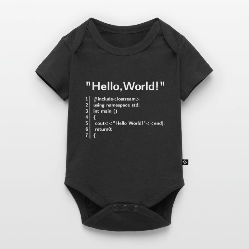Hello Welt Programm - Programmierer T-Shirt Baby Premium Kurzarmbody