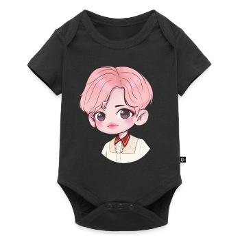 Chibi Jin Blood sweatshirt and tears - Baby Premium short-sleeve bodysuit - black - Front