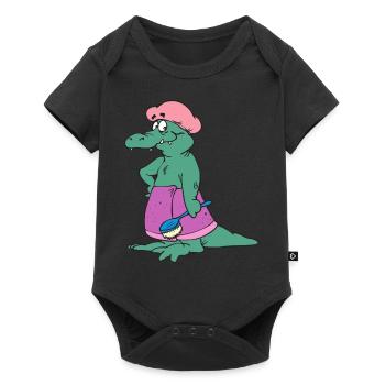 bath bath bathtub bathtub shower shower3 - Baby Premium short-sleeve bodysuit - black - Front