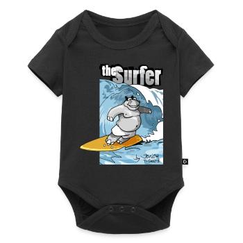 the surfer - Baby Premium short-sleeve bodysuit - black - Front