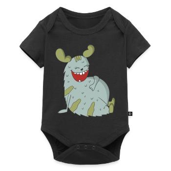 Laughing Monster - Baby Premium short-sleeve bodysuit - black - Front
