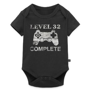32 years - 32nd birthday Level 32 Complete Shirt - Baby Premium short-sleeve bodysuit - black - Front