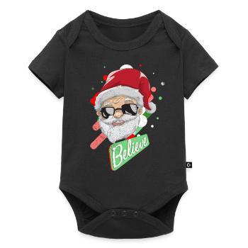 Weihnachtsmann - Baby Premium Kurzarmbody - Schwarz - Vorne