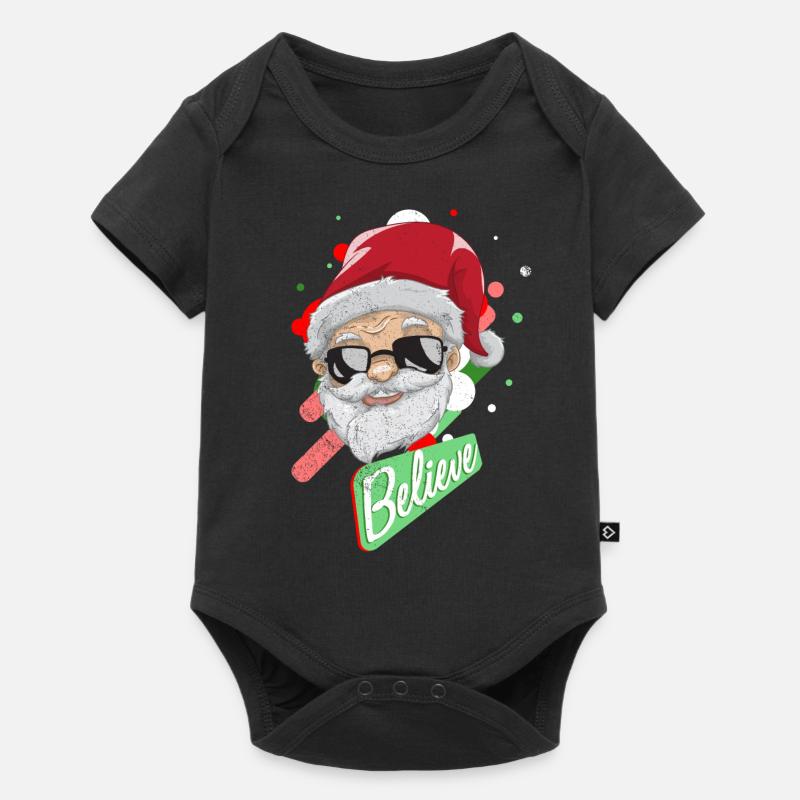 Weihnachtsmann - Baby Premium Kurzarmbody - Schwarz