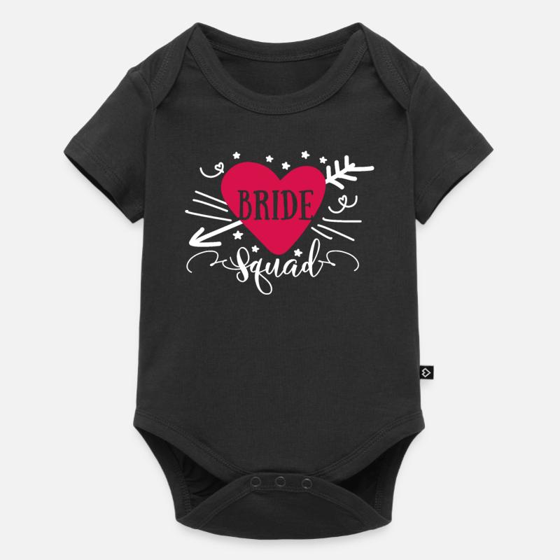 Groupes de coeur de la mariée - Body à manches courtes Premium Bébé - noir