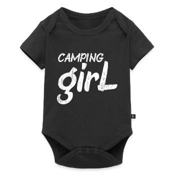 Calimping Girl Shirt pour les filles en plein air - Body à manches courtes Premium Bébé - noir - Devant