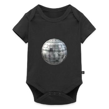 Silver disco ball - Baby Premium short-sleeve bodysuit - black - Front