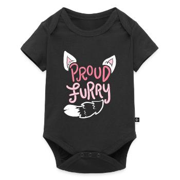 Fier Fur Fur Proud - Body à manches courtes Premium Bébé - noir - Devant