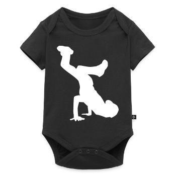Breakdance 3D cadeau pour les enfants B-Boy Hip Hop Dancing - Body à manches courtes Premium Bébé - noir - Devant