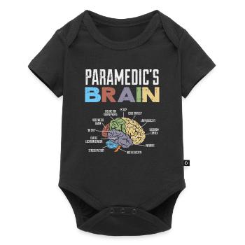 Drôle Proverbes paramédic EMS cerveau drôle - Body à manches courtes Premium Bébé - noir - Devant