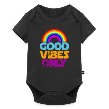 Good Vibe Only - Baby Premium short-sleeve bodysuit - black - Front