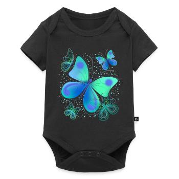 Butterfly moth - Baby Premium short-sleeve bodysuit - black - Front