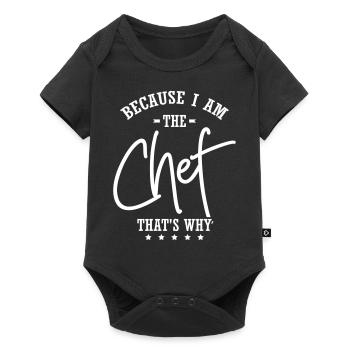 Because I Am The Chef - Body à manches courtes Premium Bébé - noir - Devant
