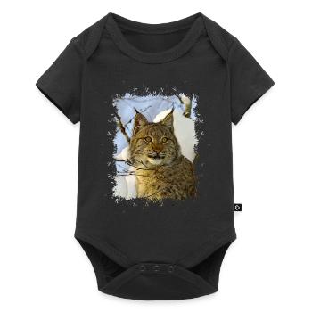 Lynx - Baby Premium short-sleeve bodysuit - black - Front