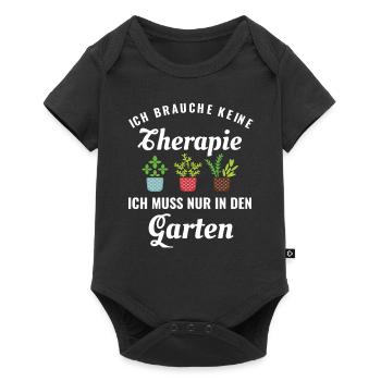 Garten - Baby Premium Kurzarmbody - Schwarz - Vorne