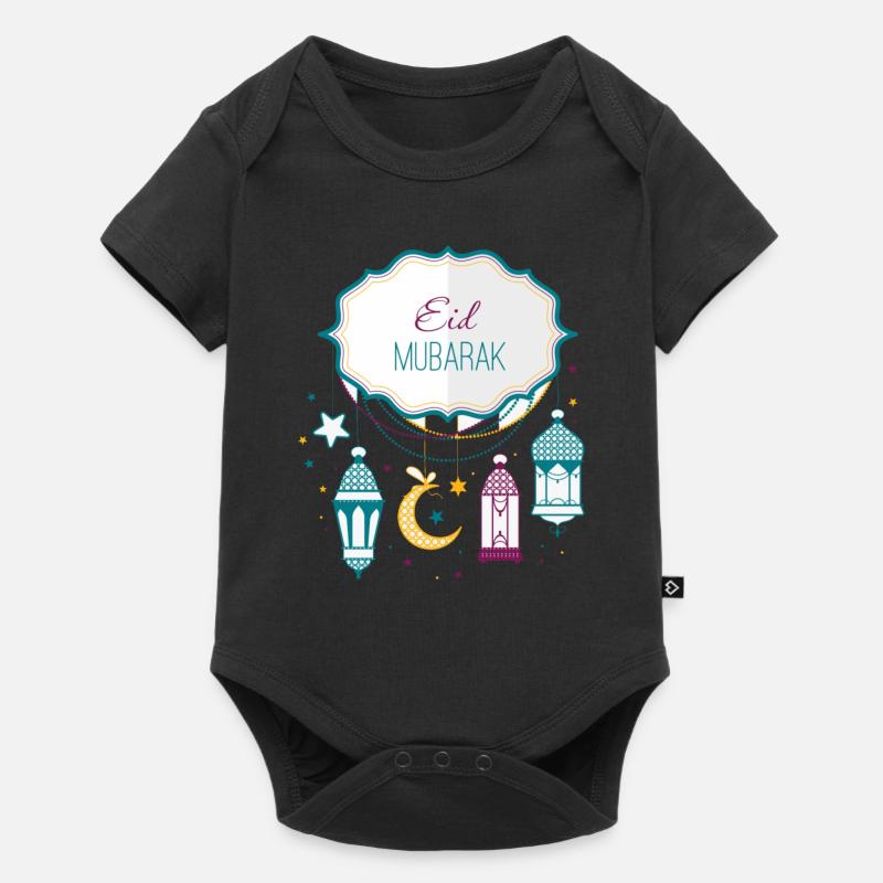 Eid Mubarak - Baby Premium Kurzarmbody - Schwarz