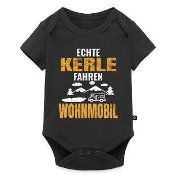 Wohnmobil - Baby Premium Kurzarmbody - Schwarz - Vorne