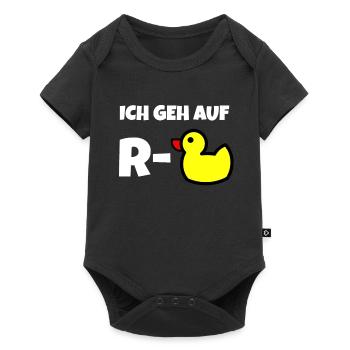 Ich geh auf Rente - Baby Premium Kurzarmbody - Schwarz - Vorne