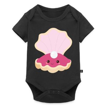 coquille - Body à manches courtes Premium Bébé - noir - Devant