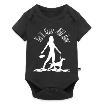 Dog lovers dogs dog dog sport gift - Baby Premium short-sleeve bodysuit - black - Front