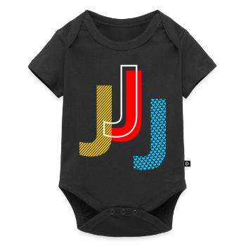 j - Baby Premium Kurzarmbody - Schwarz - Vorne