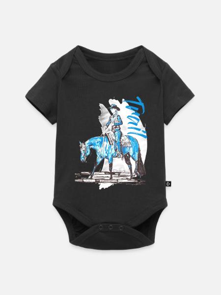 TRAIL - Baby Premium Kurzarmbody - Schwarz