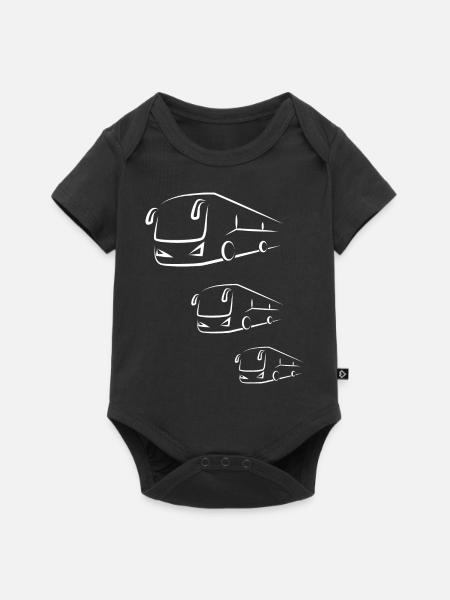 Bus Busfahrer Schulbus Autobus - Baby Premium Kurzarmbody - Schwarz