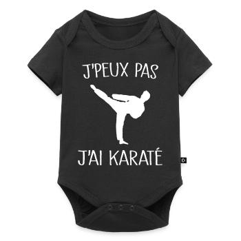 Je peux Pas J'ai Karaté Homme - Body à manches courtes Premium Bébé - noir - Devant
