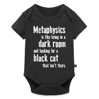 Philosophie des phrases métaphysiques - Body à manches courtes Premium Bébé - noir - Devant