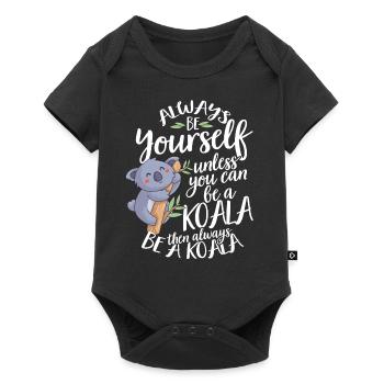 Koala - Baby Premium short-sleeve bodysuit - black - Front