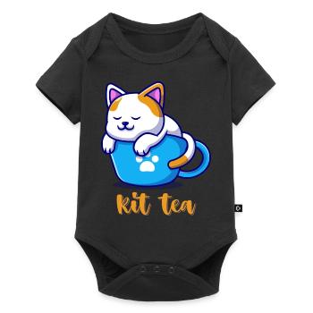 Cat - Baby Premium short-sleeve bodysuit - black - Front