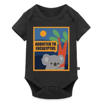 Dicton ironique : eucalyptus, koala australien - Body à manches courtes Premium Bébé - noir - Devant