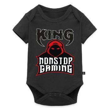 | de chemise de jeu JEUX NON-STOP - Body à manches courtes Premium Bébé - noir - Devant