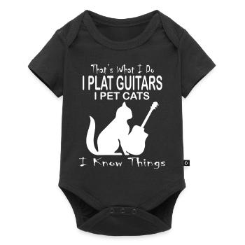 Cat Katze - Baby Premium short-sleeve bodysuit - black - Front