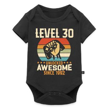 Level 30 Year Unlocked Gaming Birthday Gift - Baby Premium short-sleeve bodysuit - black - Front