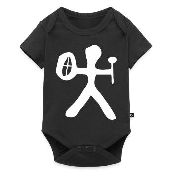 shaman drummer - Baby Premium short-sleeve bodysuit - black - Front