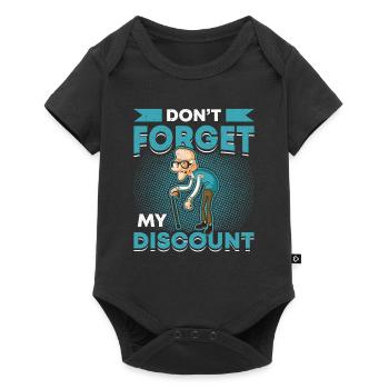 Don't forget my discount. - Baby Premium short-sleeve bodysuit - black - Front