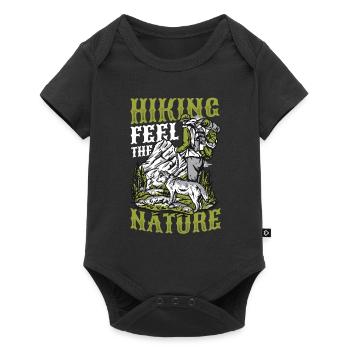 Ressentez la nature, le parc national, la randonnée. - Body à manches courtes Premium Bébé - noir - Devant