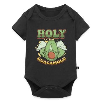 Sacred guacamole funny avocado - Baby Premium short-sleeve bodysuit - black - Front