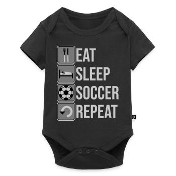 Eat Sleep Soccer Repeat - Baby Premium short-sleeve bodysuit - black - Front