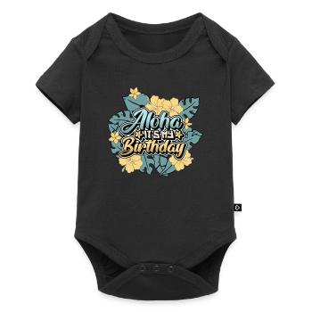 Aloha C’est mon anniversaire - Joyeux anniversaire hawaïen - Body à manches courtes Premium Bébé - noir - Devant