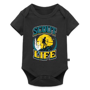 Scout Life Scout Camping Outdoor Scout - Body à manches courtes Premium Bébé - noir - Devant