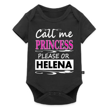 My name is Helena Princess Helena Saying Gift - Baby Premium short-sleeve bodysuit - black - Front