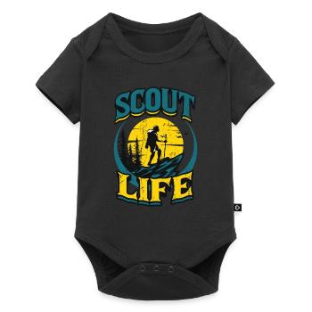 Scout Life Scout Camping Outdoor Scout - Body à manches courtes Premium Bébé - noir - Devant