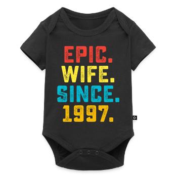 epic wife since 1997 - Baby Premium short-sleeve bodysuit - black - Front